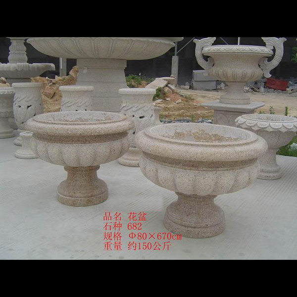 granite flowerpot