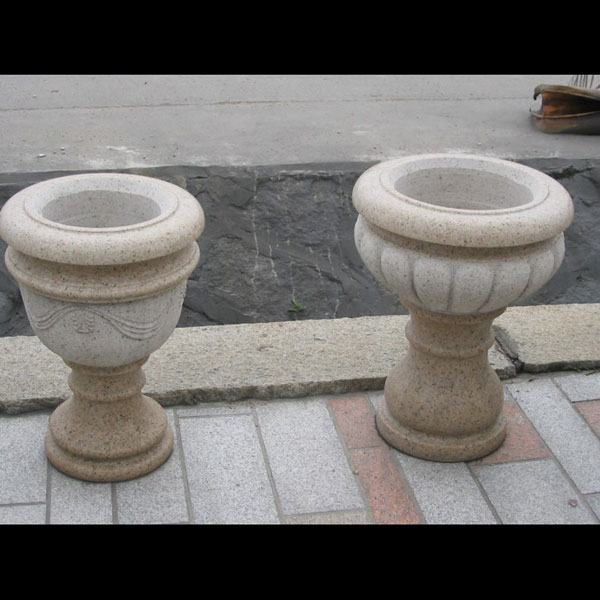 granite flowerpot