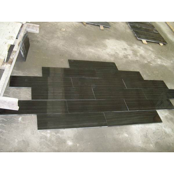 Black wood vein marble