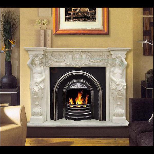 marble fireplace