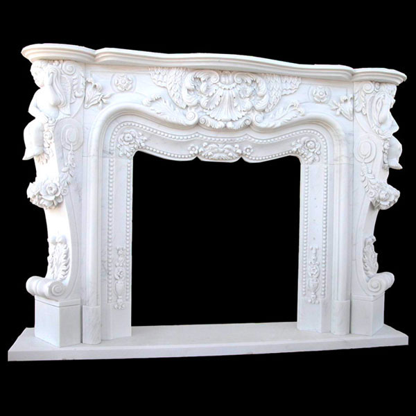 marble fireplace