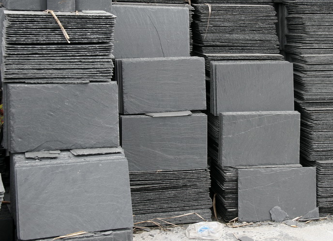 black roofing slate