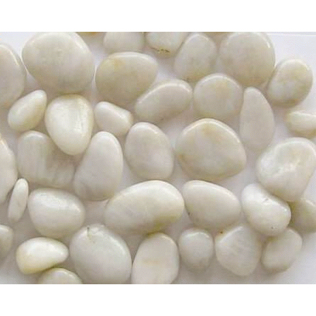 white pebble stone