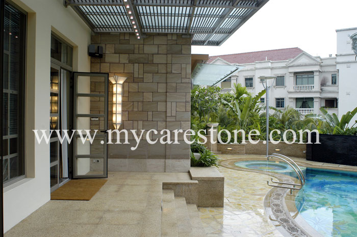 slate wall villa